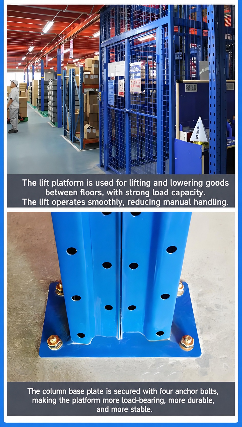 Footplate and welding detail